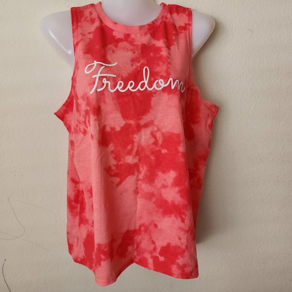 Way To Celebrate! Patriotic Women's Americana Tank Top. Size M (7-9).